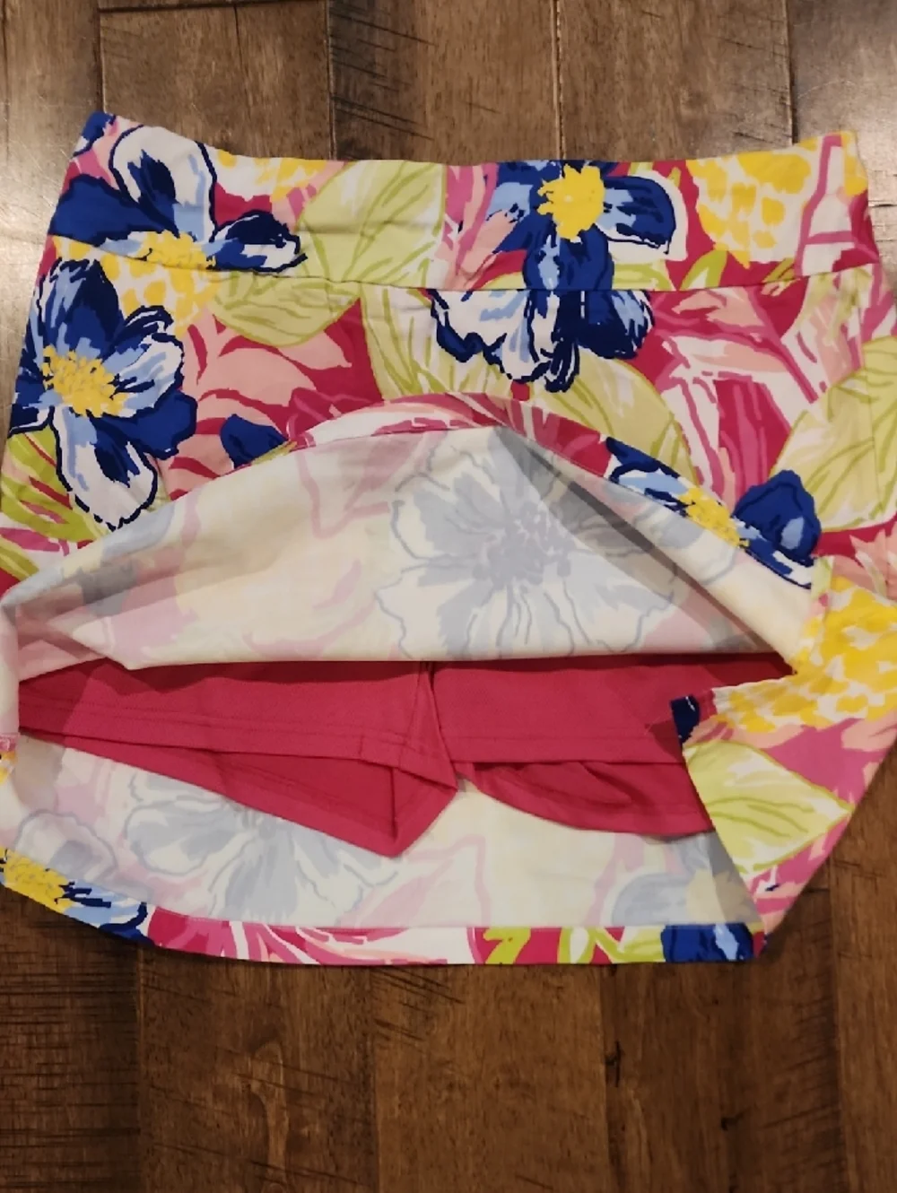 Rafaella Floral Skort in Pink, Blue & Yellow